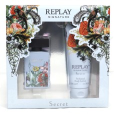 Replay Signature Secret for Woman Gift Set Edt 50ml + Body Lotion 100ml